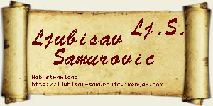 Ljubisav Samurović vizit kartica
